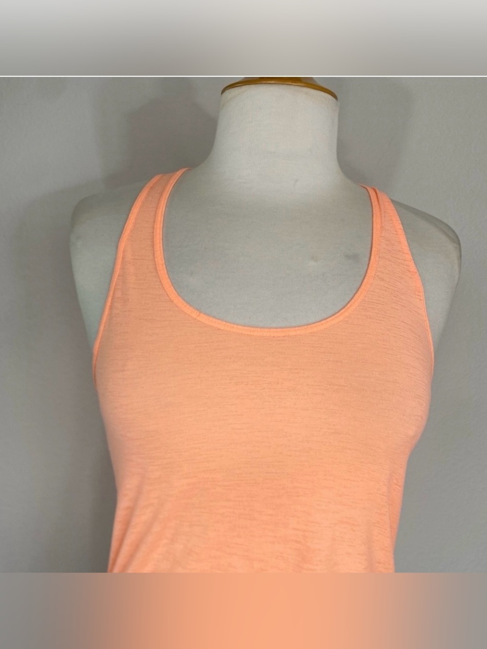 Nike Womens Orange Dri Fit Lightweight Racerback Tank Top Gym Running Size Small - Picture 5 of 15